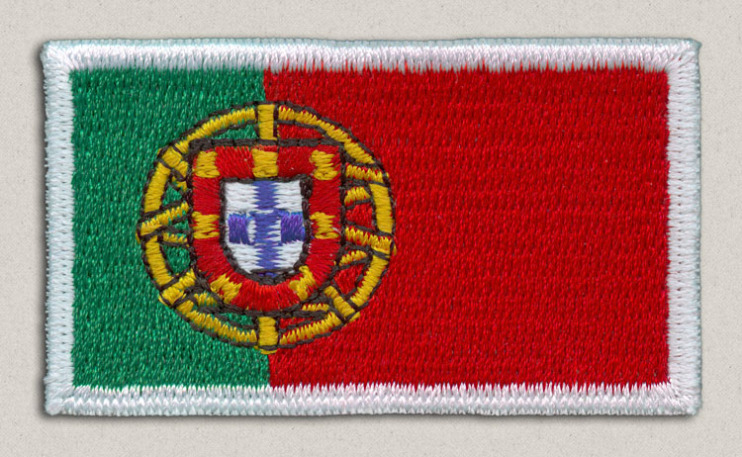 Porte-clés Brodé Patch Açores Portugal - Tissu Multicolore, Fabriqué En France - Idée Cadeau Originale