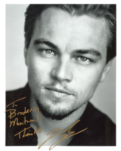 Autographe Leonardo Dicaprio